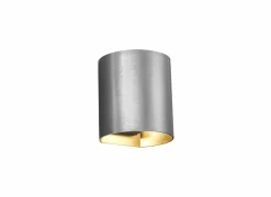 Wandlamp geborsteld staal 40W G9