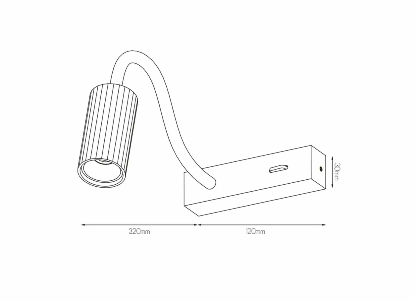 Wandlamp GU4 - aluminium - zwart