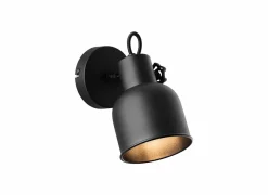 Brilliant Wandlamp Rolet zwart 18W E14