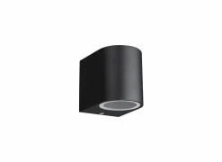 Wandlamp zwart 35W GU10