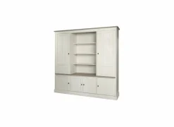 Wandmeubel 215cm - decor - lariks & bruine eik