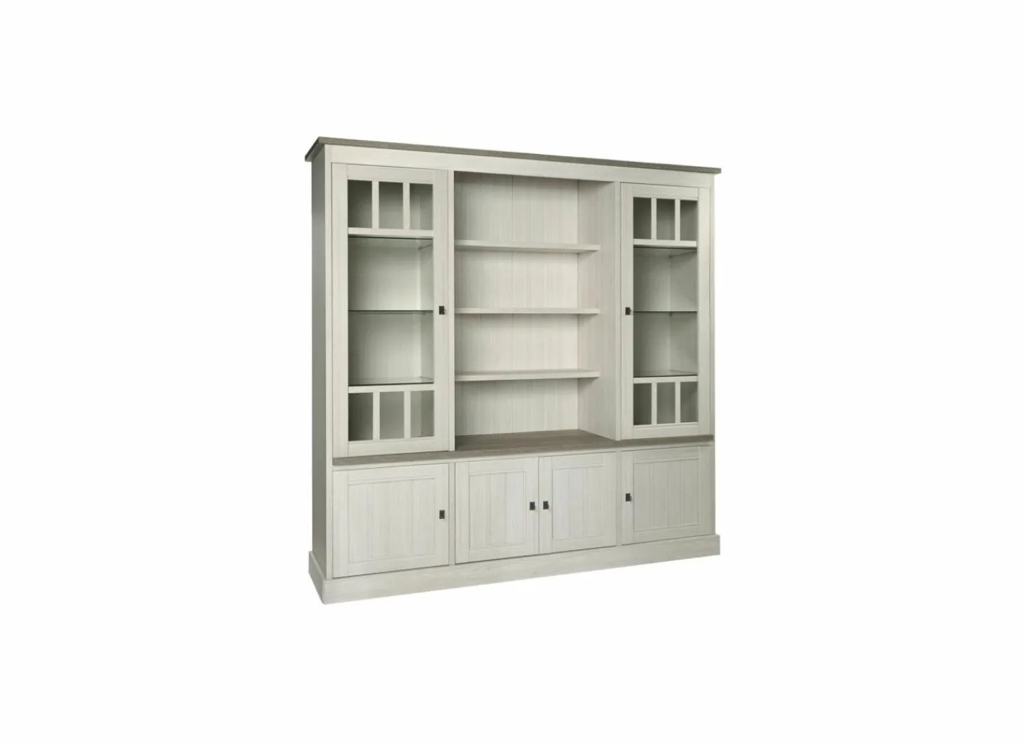 Wandmeubel 215cm - decor - lariks & bruine eik