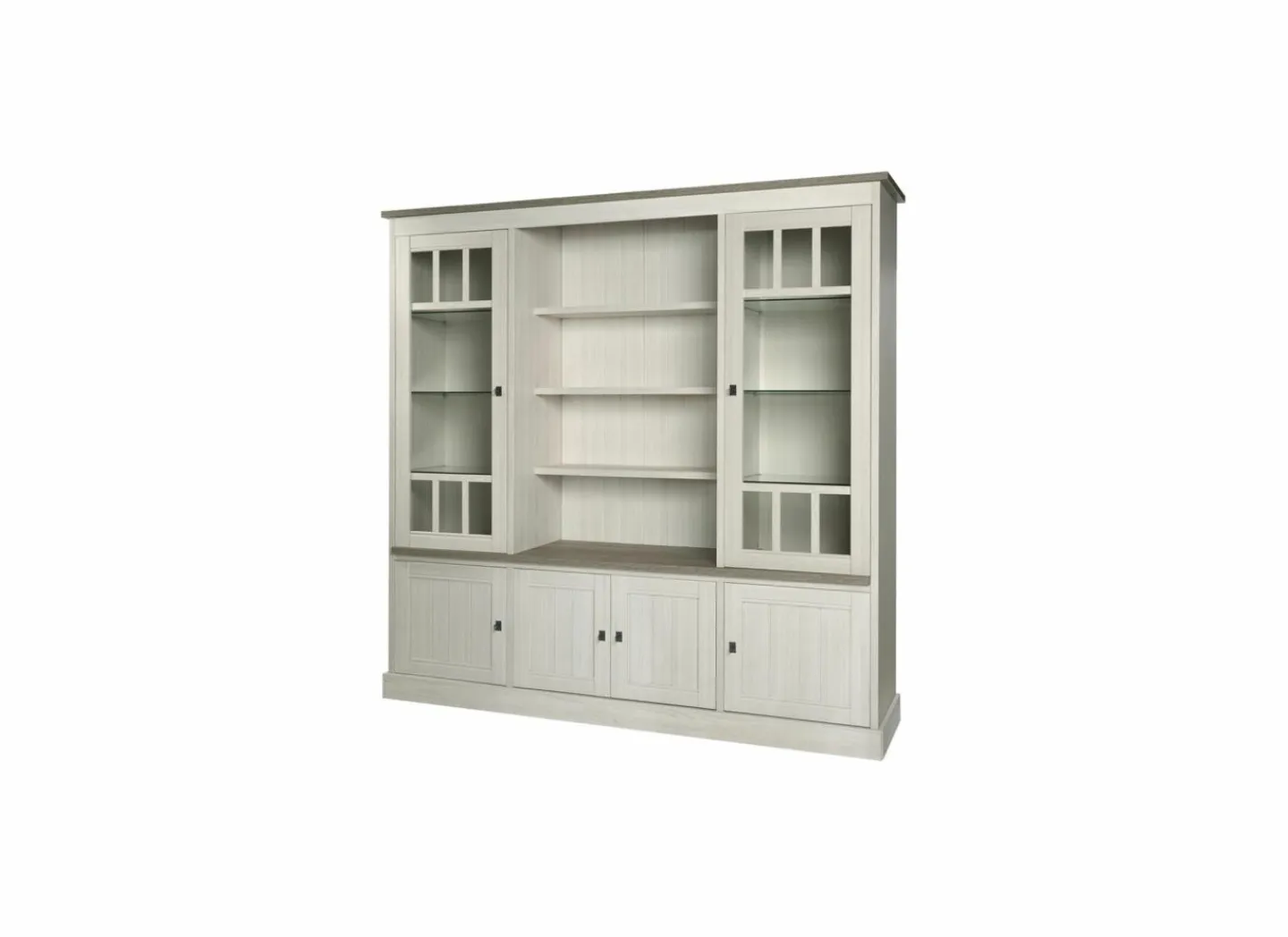 Wandmeubel 215cm - decor - lariks & bruine eik