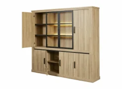 Wandmeubel Tibo 247cm - decor - French oak