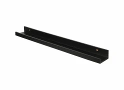 Wandplank Bergen 70x10x5cm - hout - zwart