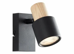 Brilliant Wandspot Pini Zwart 10W GU10