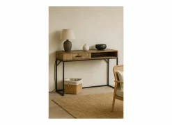 Wandtafel Angkor 140x40cm - mango massief - naturel