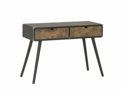 Wandtafel Esperanto 100x42x72cm - den massief & decor - naturel/zwart