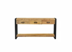 Wandtafel Sanguine 150x35cm - mango massief - natuur