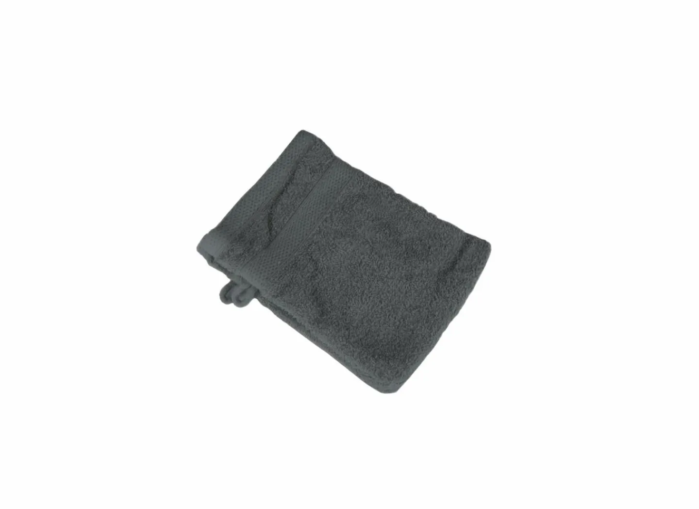 Washandje 15x21cm anthracite grey set van 2