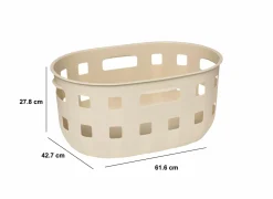 Wasmand Harmony 62x43x28cm - kunststof - ecru