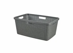 Curver Wasmand Jute 59,4x39,4xH25cm grijs