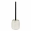 Wc-borstel Pascoli Ø12x38cm - keramiek - wit & goud