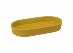 Zeepbakje Cocon 19,3x10,6cm - stoneware - mosterd