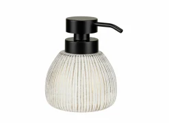 Zeeppompje Pascoli 12x11x13cm - keramiek - wit & goud