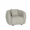 Zetel Aegea 1-zit - stof - lichtgrijs