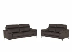 Zetel Angele 2,5+2-zit - stof - bruingrijs