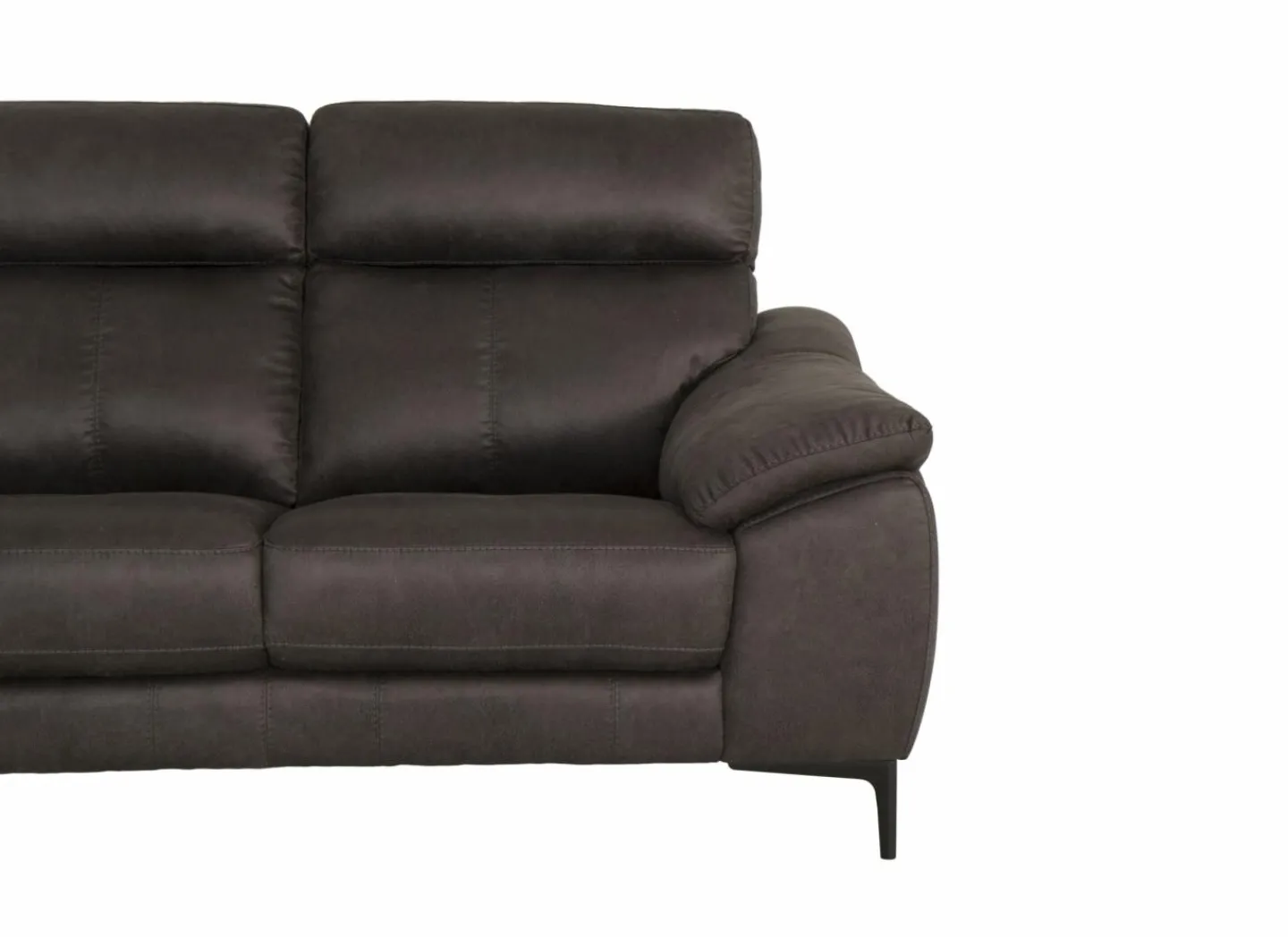 Zetel Angele 2,5+2-zit - stof - bruingrijs