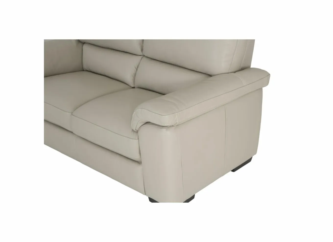 Zetel Aventi 2-zit - leder - grijs