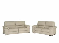 Zetel Aventi 2,5+2-zit - leder - grijs met relax