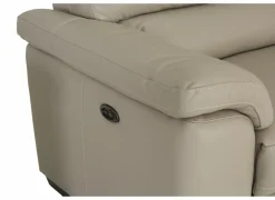 Zetel Aventi 2,5+2-zit - leder - grijs met relax