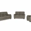 Zetel Barbiero 3+2+1-zit - leder - elephant taupe met relax