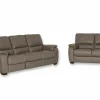 Zetel Barbiero 3+2-zit - leder - elephant taupe
