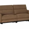 Zetel Blake 3-zit - stof - cognac met relax
