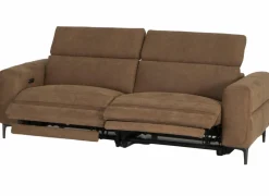 Zetel Blake 3-zit - stof - cognac met relax