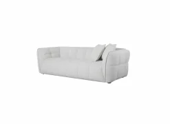 Zetel Bowie 3-zit - stof - grijs & wit