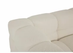 Zetel Bubble 4-zit - stof - wit