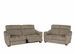 Zetel Centanni 2,5+2-zit - stof - grijs met relax