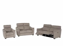 Zetel Centanni 2,5+2+1-zit - stof - grijs met relax