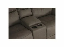 Zetel Cluny 3+2+1-zit - stof - bruingrijs met relax