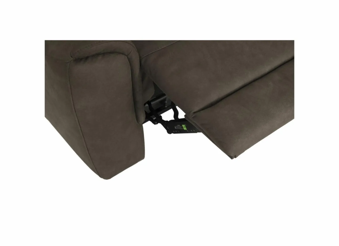 Zetel Cluny 3+1+1-zit - stof - bruingrijs met relax