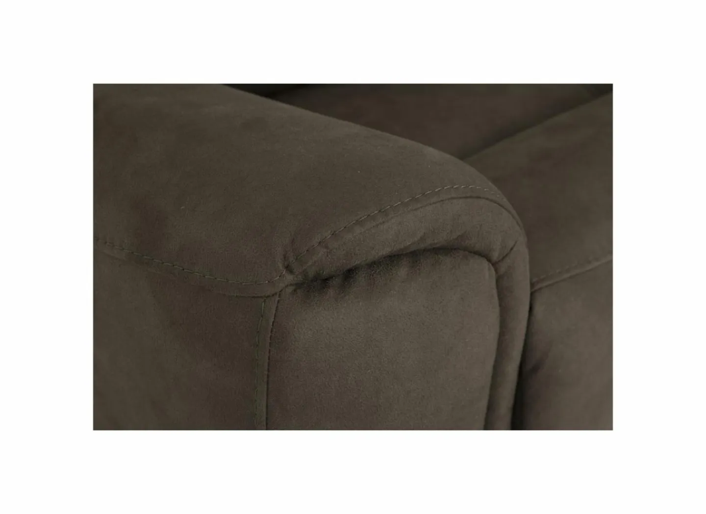 Zetel Cluny 3+1+1-zit - stof - bruingrijs met relax