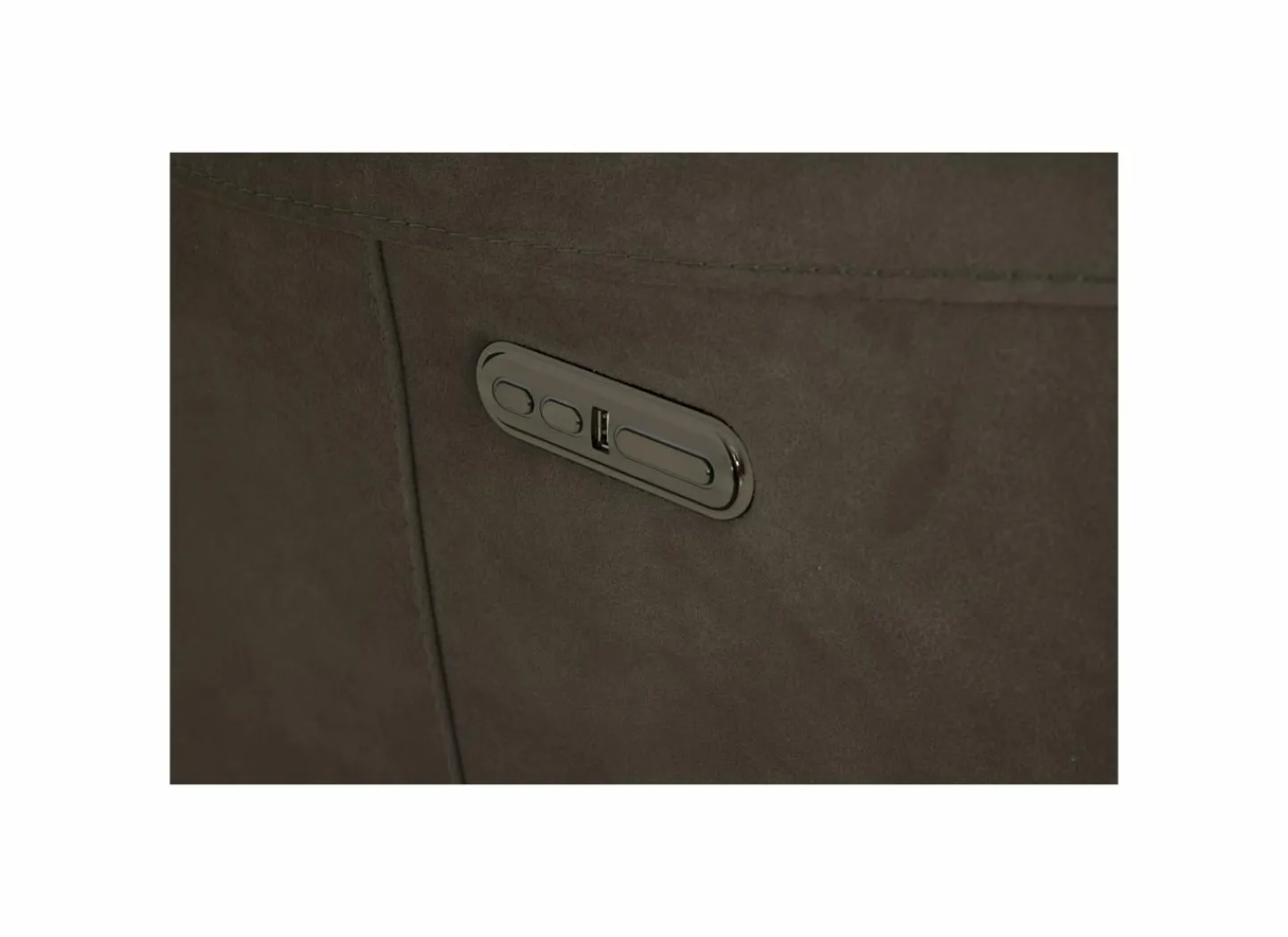 Zetel Cluny 3+1+1-zit - stof - bruingrijs met relax