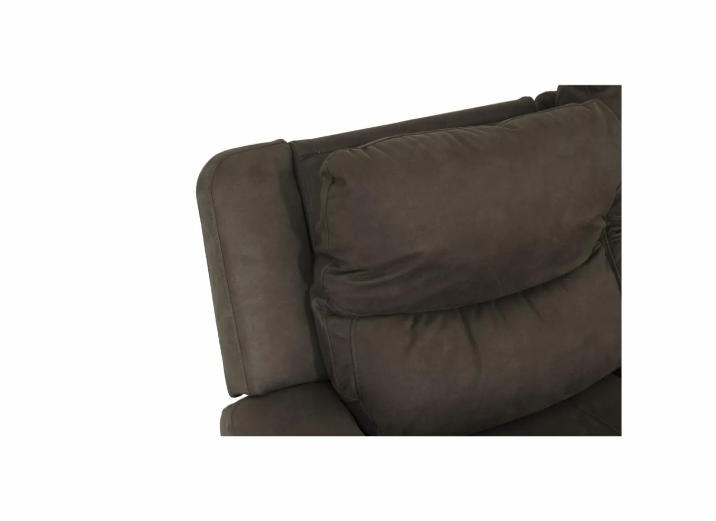 Zetel Cluny 3+1+1-zit - stof - bruingrijs met relax