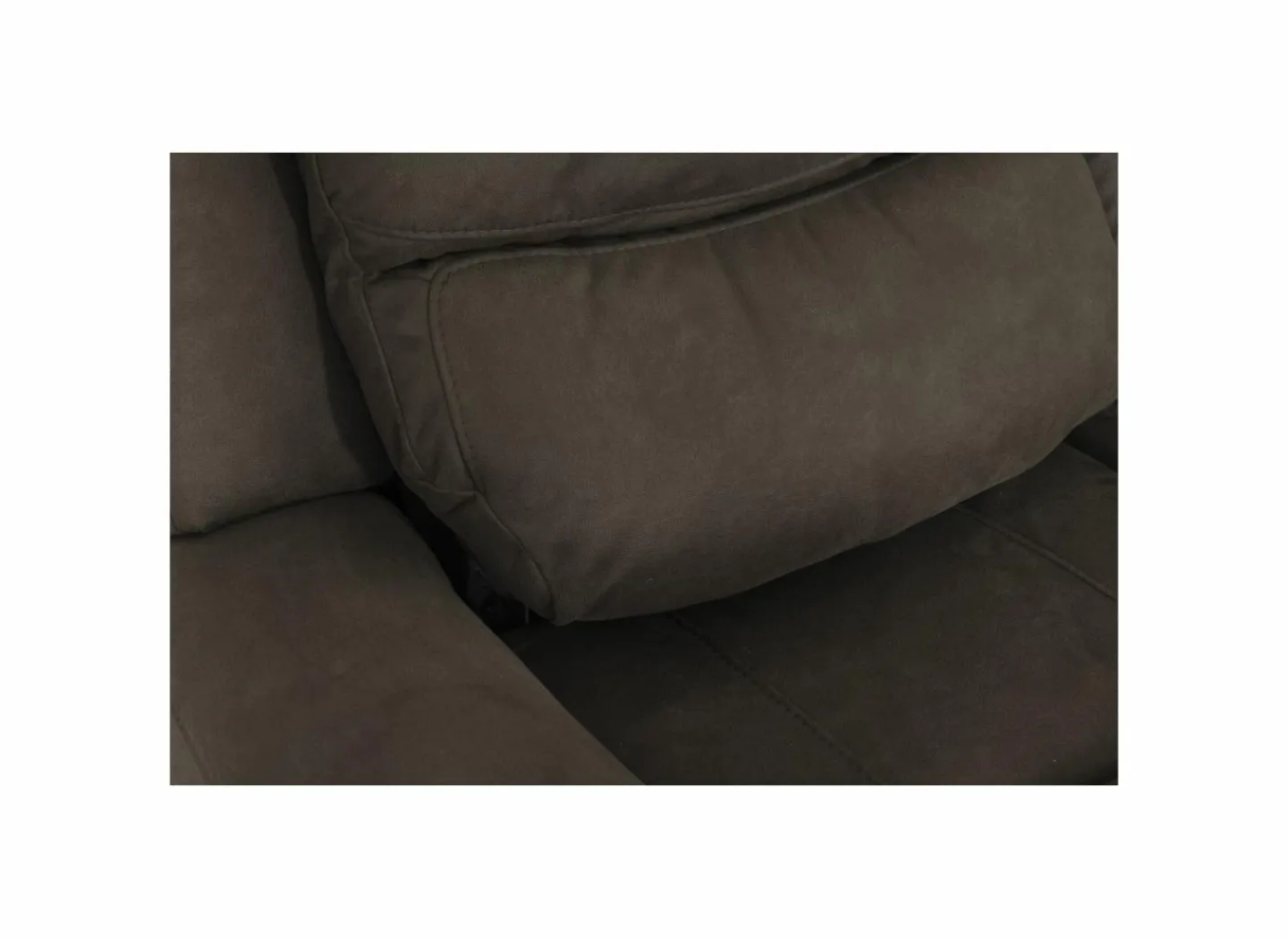 Zetel Cluny 3+1+1-zit - stof - bruingrijs met relax