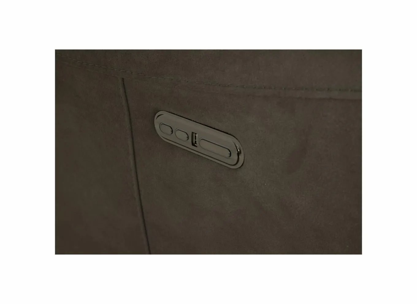 Zetel Cluny 2-zit - stof - bruingrijs met relax