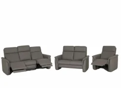 Zetel Coventry 3+2+1-zit - stof - donkergrijs met relax