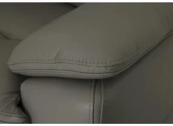 Zetel Curry 3+2-zit - leder - asgrijs met relax