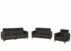 Zetel Dervaux 3+2+1-zit - stof - antraciet met relax