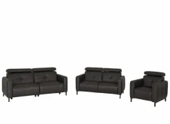 Zetel Dervaux 3+2+1-zit - stof - antraciet
