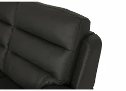 Zetel Folk 2,5-zit - leder - antraciet