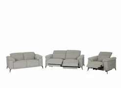 Zetel Funk 3+2+1-zit - stof - grijs met relax