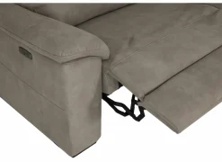 Zetel Grande 3-zit - stof - silver grey met relax