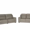 Zetel Grande 3+2-zit - stof - silver grey met relax