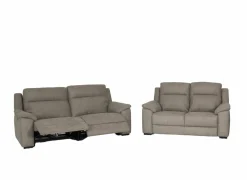 Zetel Grande 3+2-zit - stof - silver grey met relax