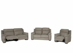 Zetel Grande 3+2+1-zit - stof - silver grey met relax